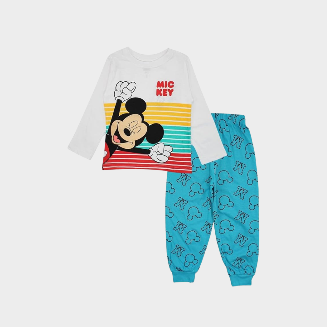 Pyjama Disney Mickey Blue & White