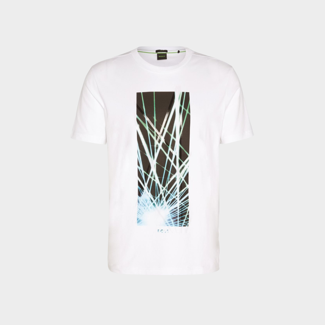 BOSS T-Shirt With Artwork Front White