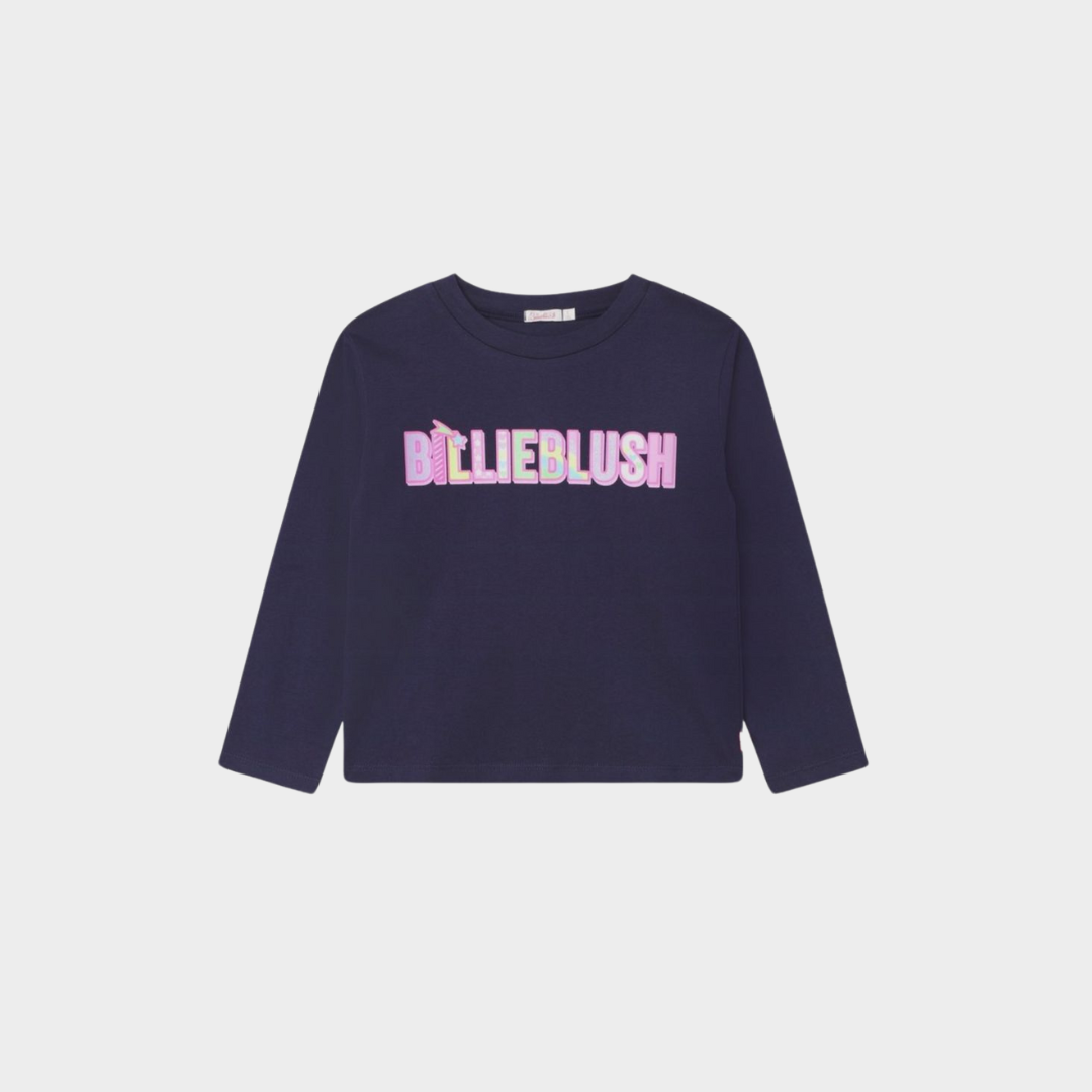 Billieblush Long Sleeves T-shirt Dark Blue