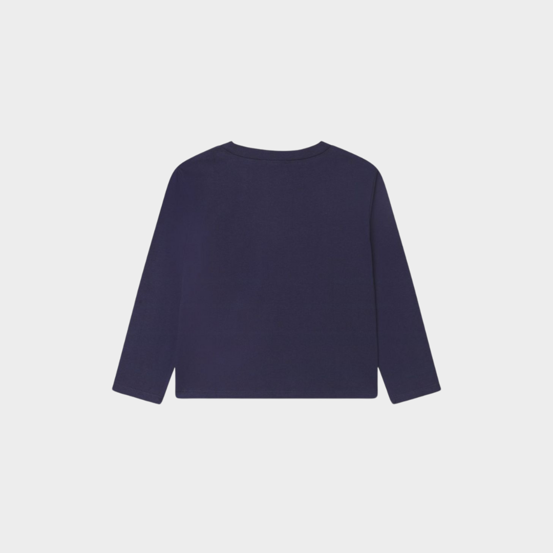 Billieblush Long Sleeves T-shirt Dark Blue