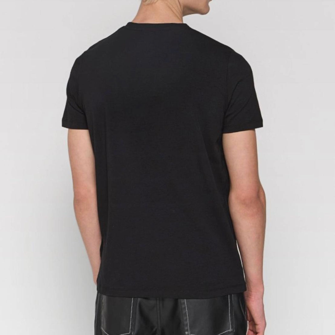 Karl Lagerfeld Basic Small White Logo T-shirt - Black