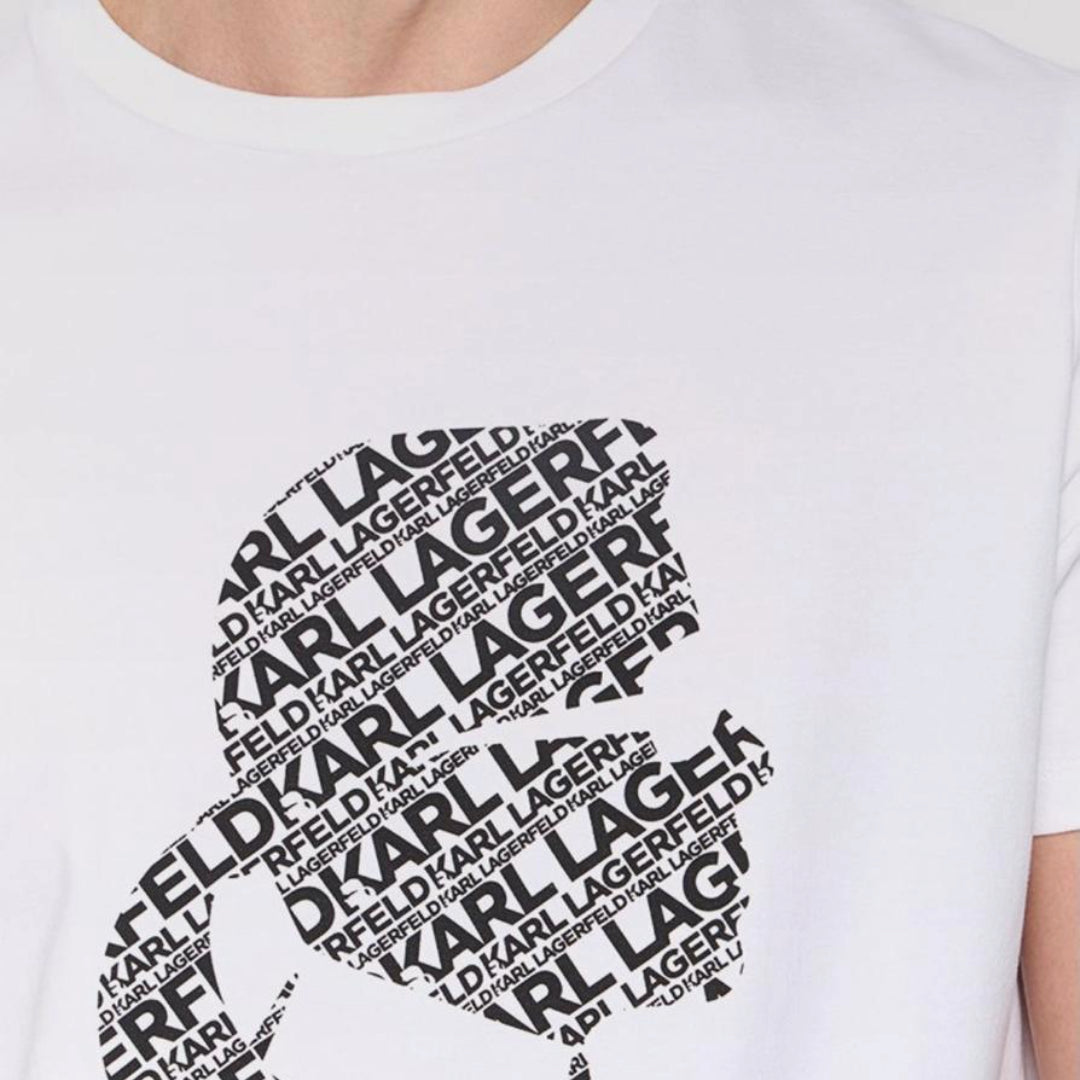 Karl Lagerfeld Large Printed Logo T-shirt - White