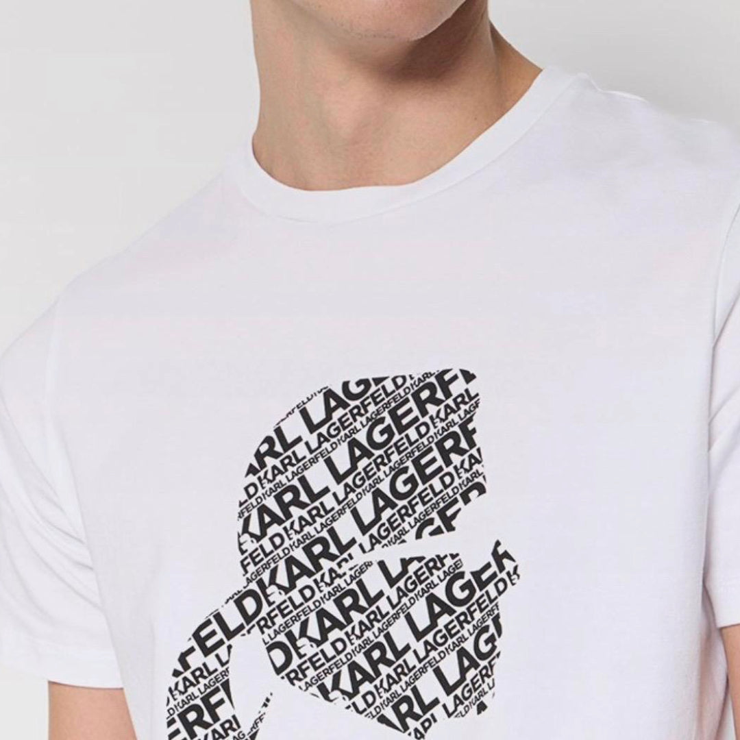 Karl Lagerfeld Large Printed Logo T-shirt - White