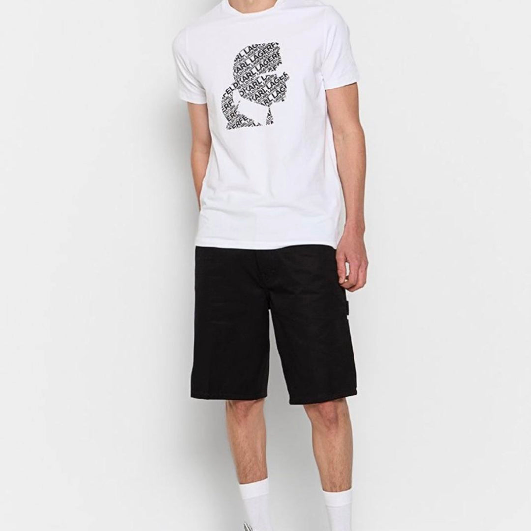 Karl Lagerfeld Large Printed Logo T-shirt - White