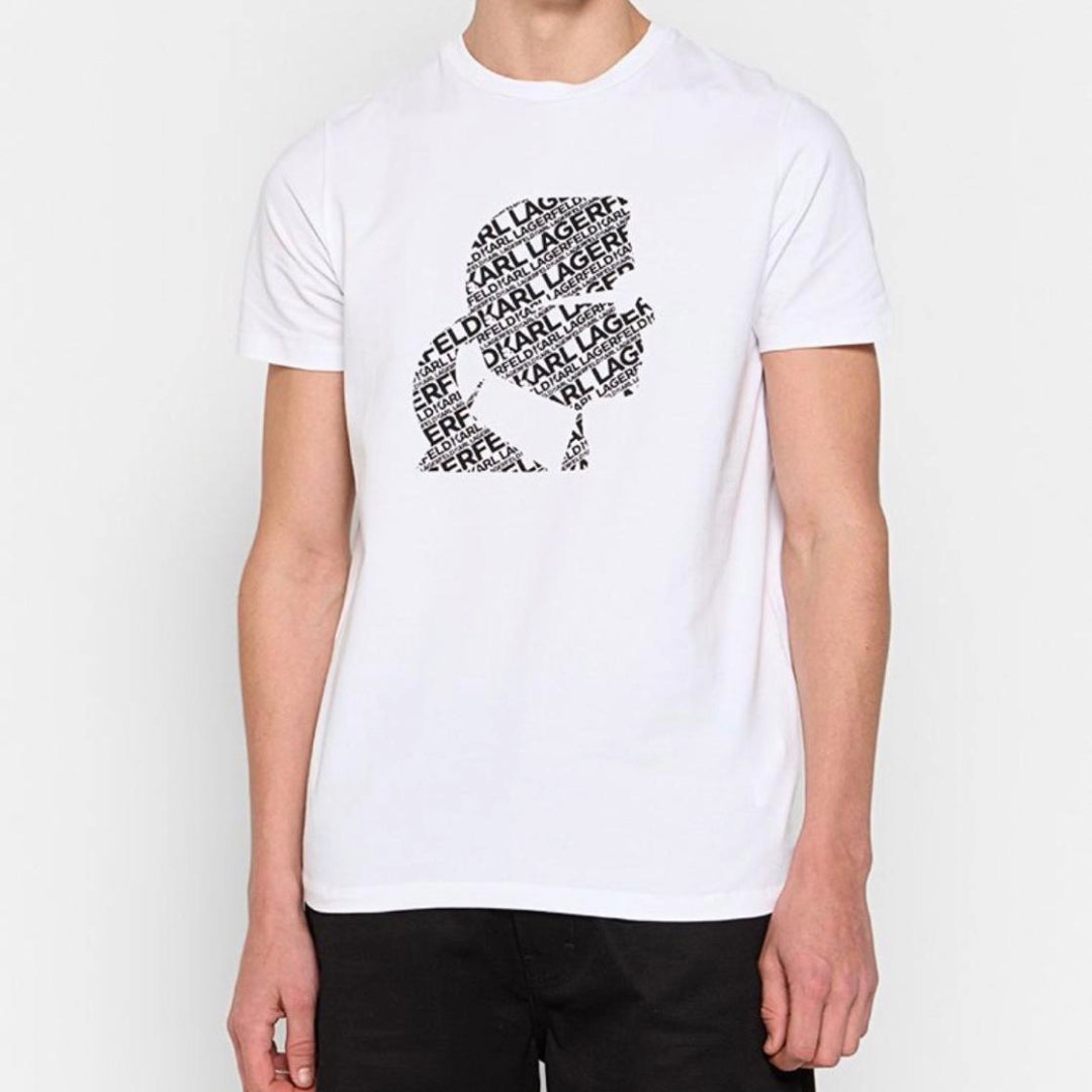 Karl Lagerfeld Large Printed Logo T-shirt - White