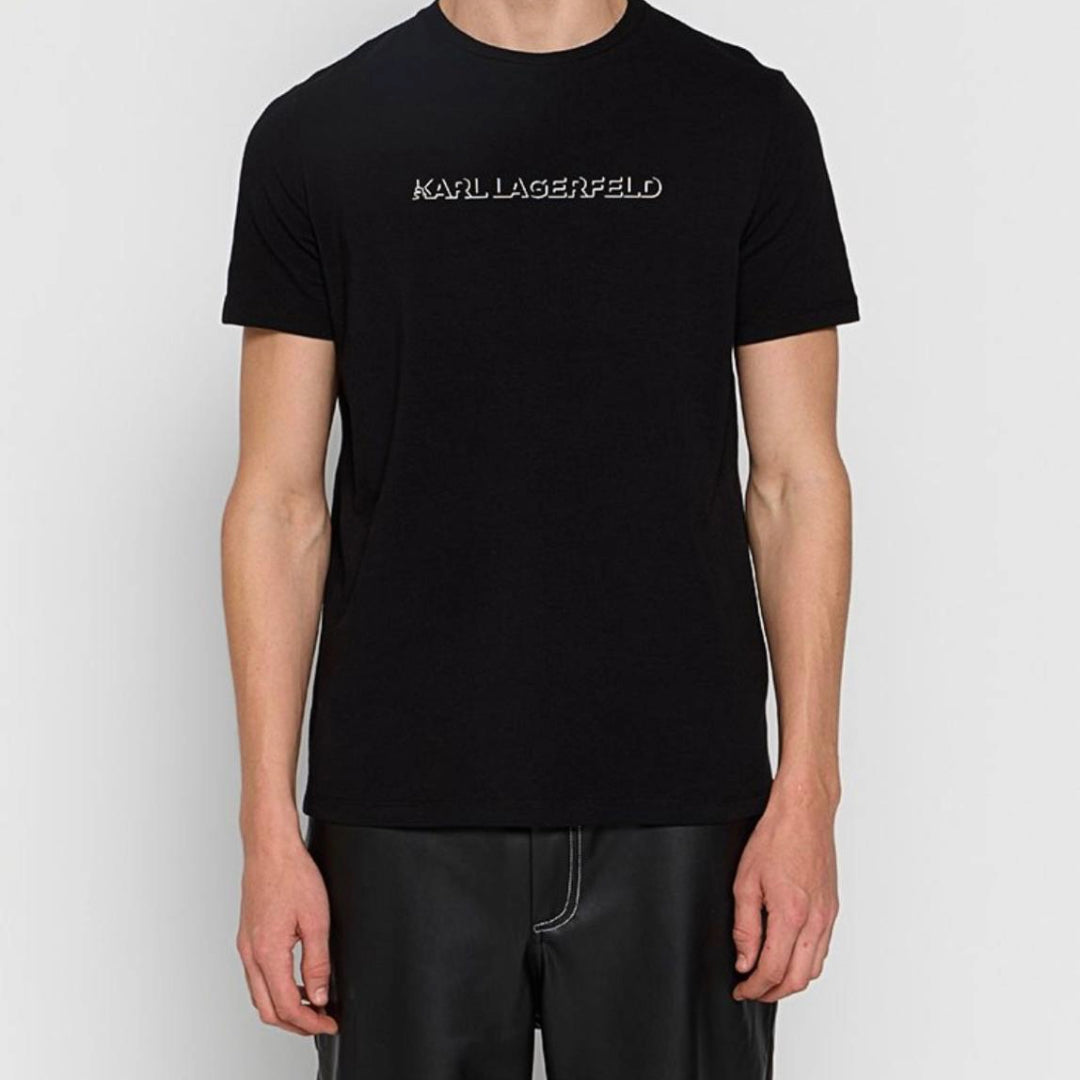 Karl Lagerfeld Printed Logo T-shirt - Black