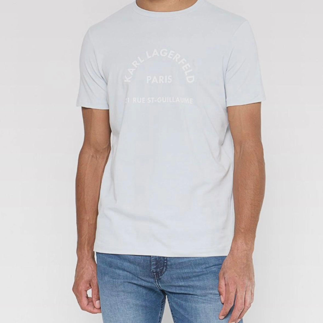 Karl Lagerfeld Printed Logo T-shirt - Light Blue