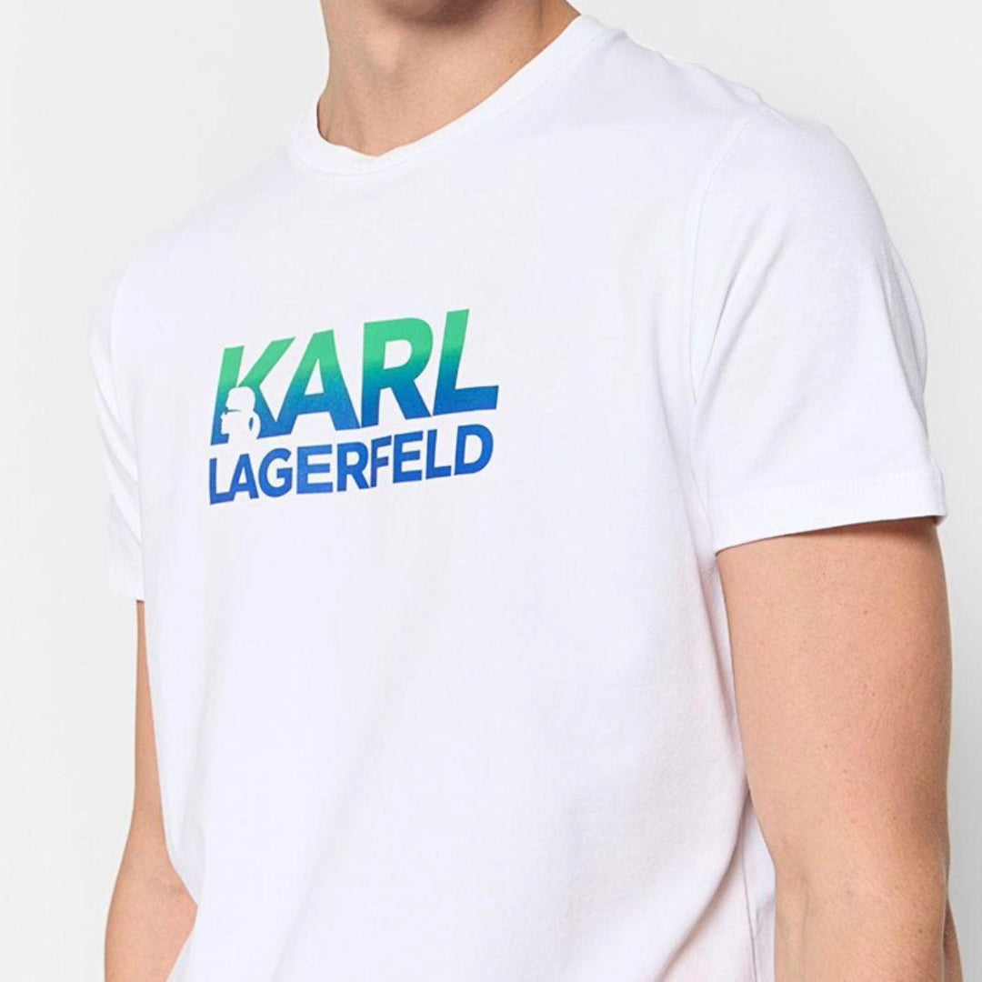 Karl Lagerfeld T-shirt Colored Logo - White