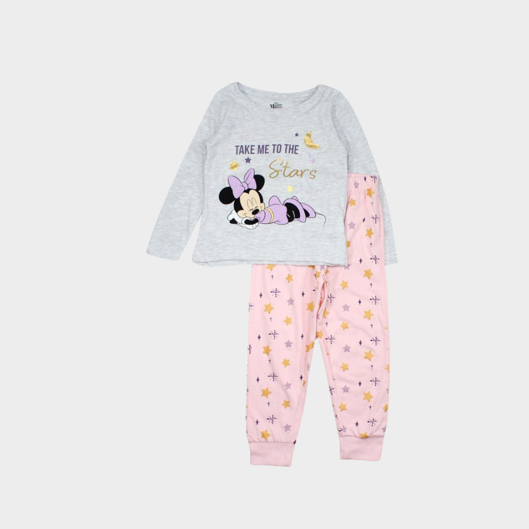 Pyjama Disney Minnie Pink & Grey