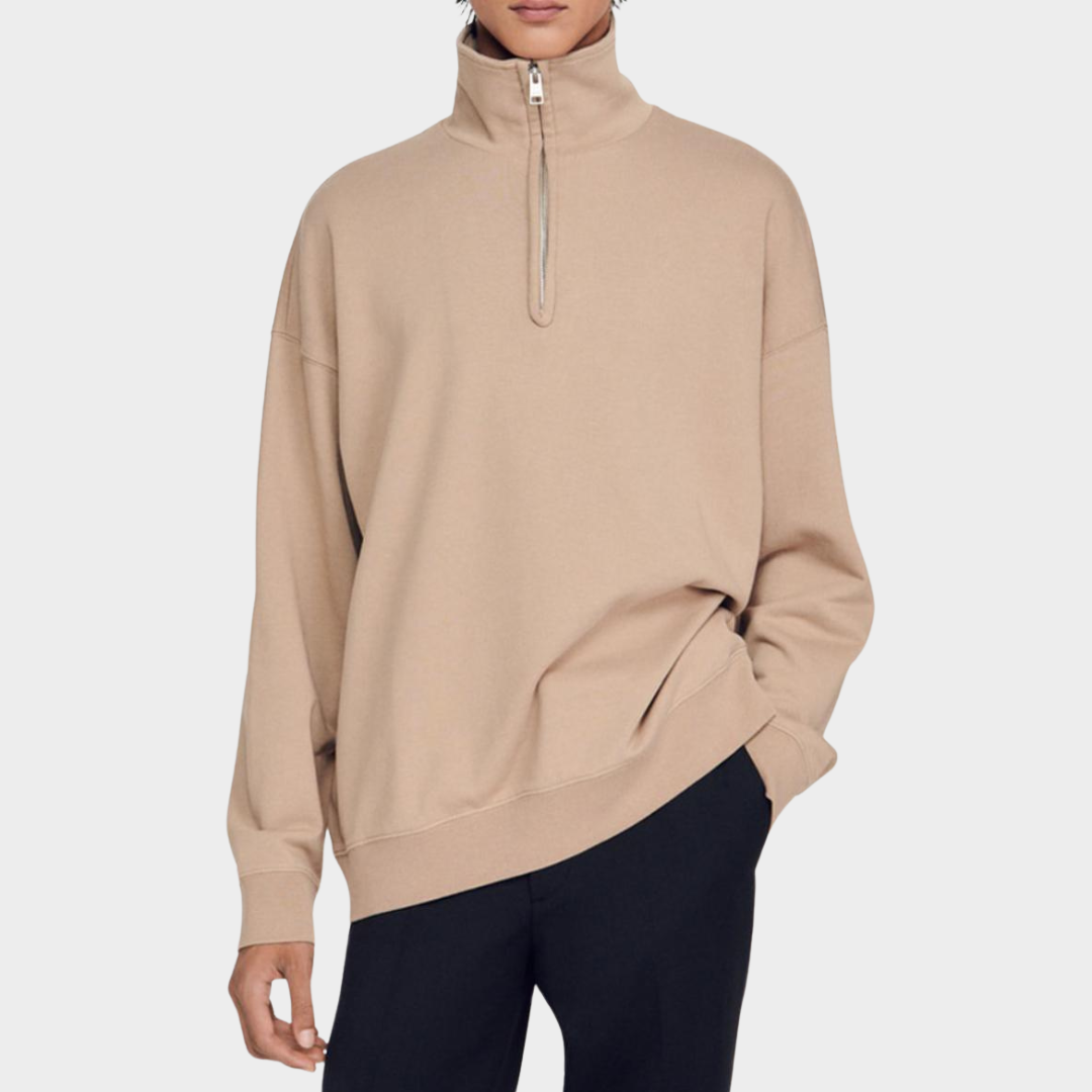 SANDRO Sweatshirt Beige Men