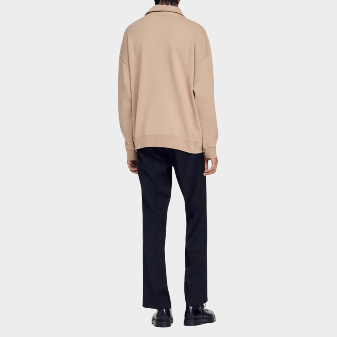 SANDRO Sweatshirt Beige Men