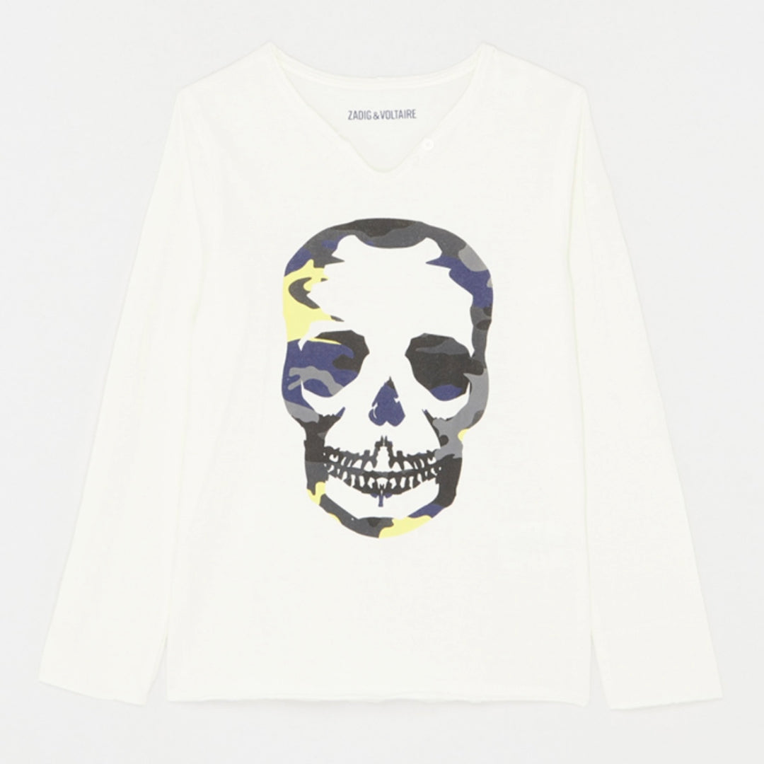 Z&V T-shirt Cream Long Sleeves Girls