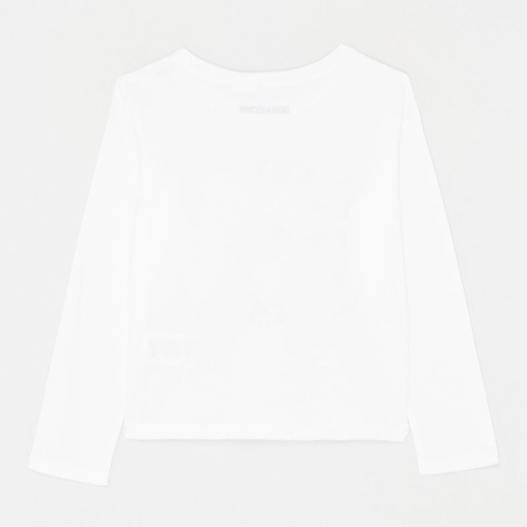 Z&V T-shirt White Long Sleeves Girls